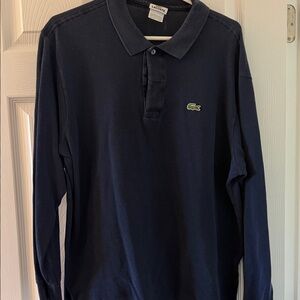 Lacoste Men's Dark Blue Long Sleeve Polo
